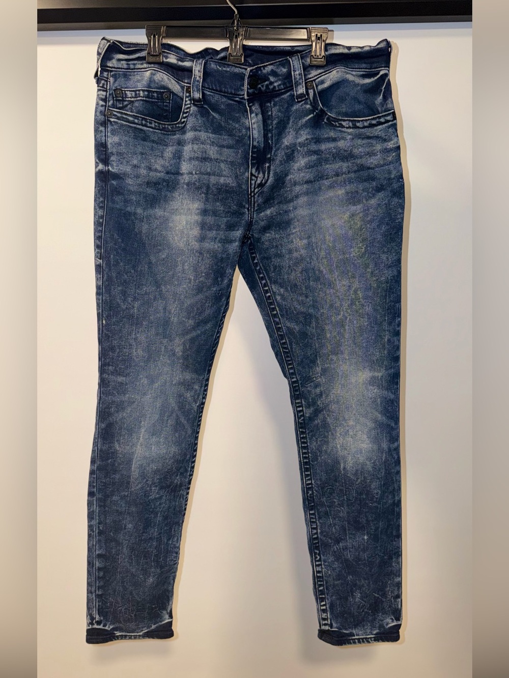 True Religion Men's Straight Jeans - Blue Wash